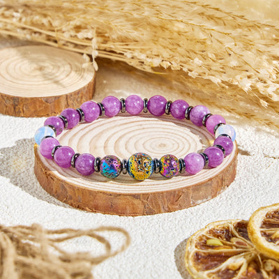 Olivenorma „Purple Nova“ Amethyst Energiereinigungsarmband mit ätherischen Ölen - Nur Armband - image 5