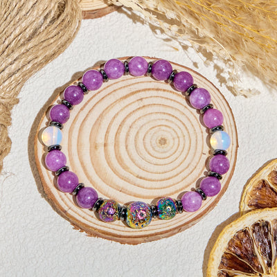 Olivenorma „Purple Nova“ Amethyst Energiereinigungsarmband mit ätherischen Ölen - image 7