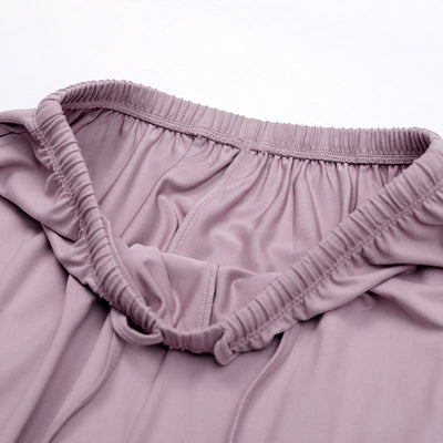 Olivenorma Lockere Hose mit weitem Bein und Kordelzug