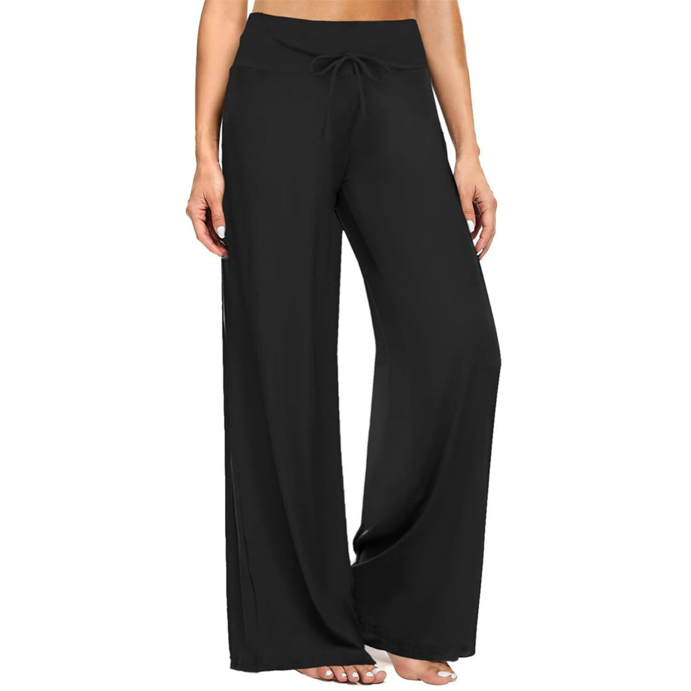 Olivenorma Damen-Pyjamahose, weiche, bequeme Loungehose - Schwarz - XXL - image 9