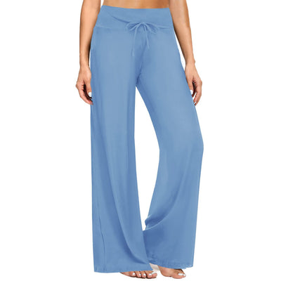 Olivenorma Damen-Pyjamahose, weiche, bequeme Loungehose - Hellblau - XXL - image 7