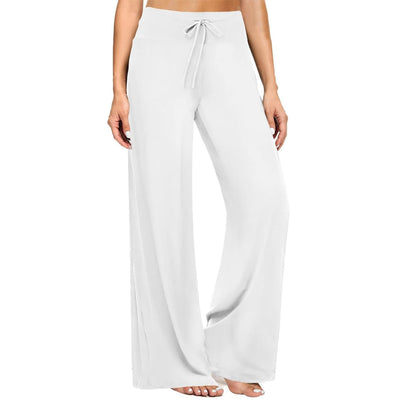 Olivenorma Damen-Pyjamahose, weiche, bequeme Loungehose - Weiß - XXL - image 10
