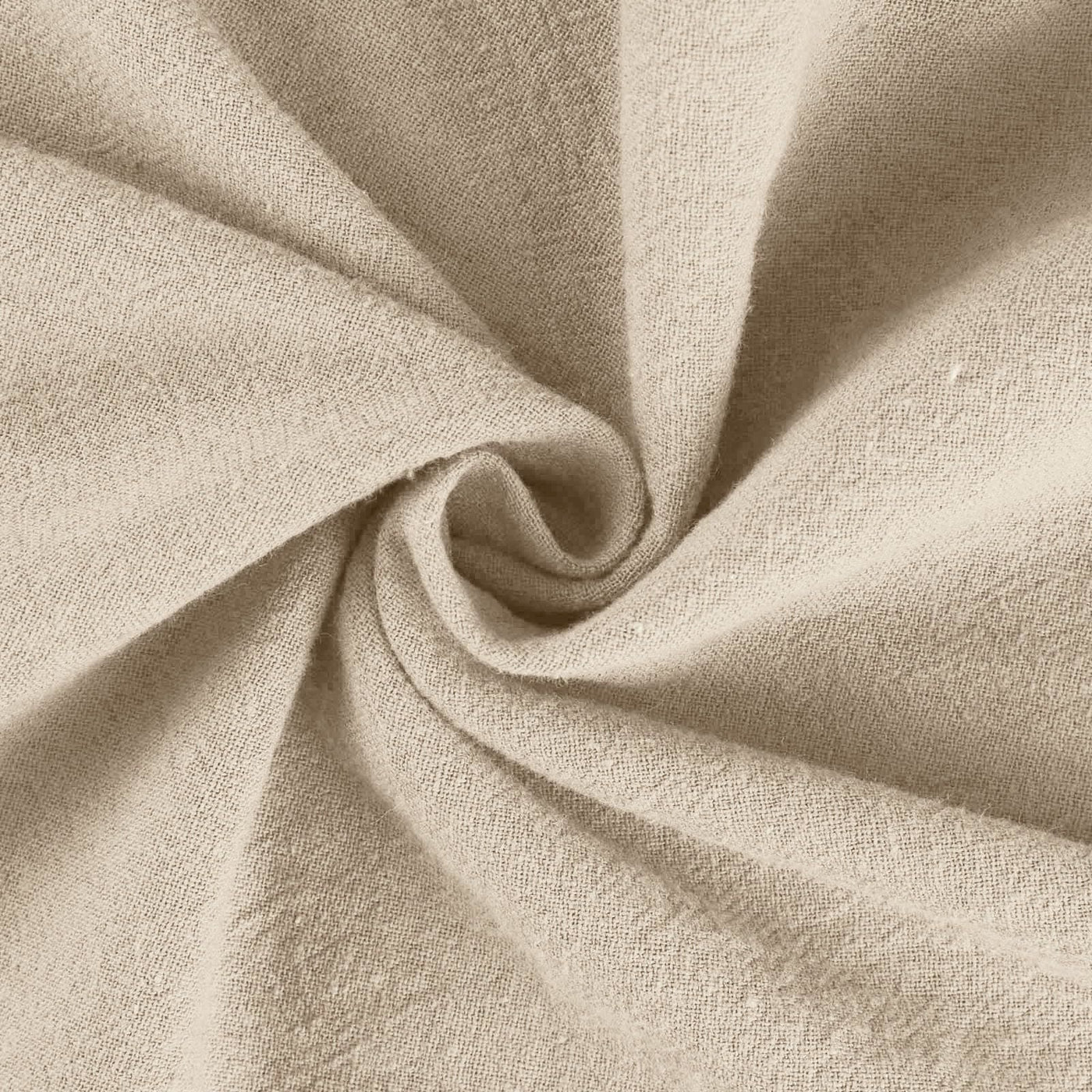 Olivenorma Damenhose aus Baumwollleinen mit weitem Bein