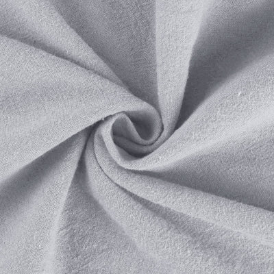 Olivenorma Damenhose aus Baumwollleinen mit weitem Bein