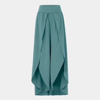 Olivenorma Damen-Yogahose mit lockerer Passform und Schlitz, Stretch