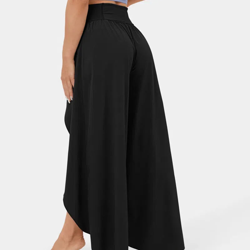 Olivenorma Damen-Yogahose mit lockerer Passform und Schlitz, Stretch