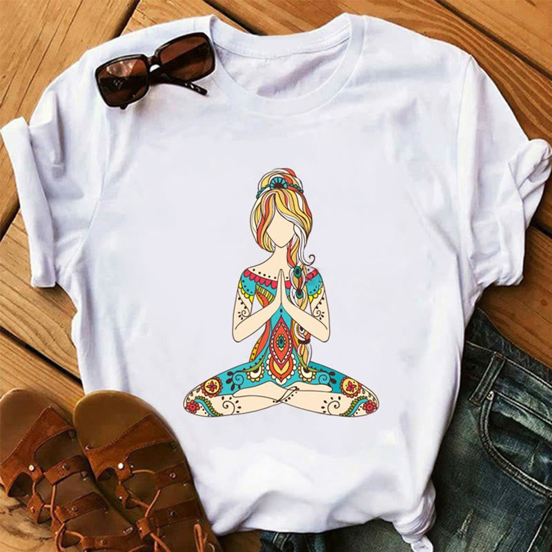 Olivenorma Lotus Yoga Meditation Baum des Lebens T-Shirt