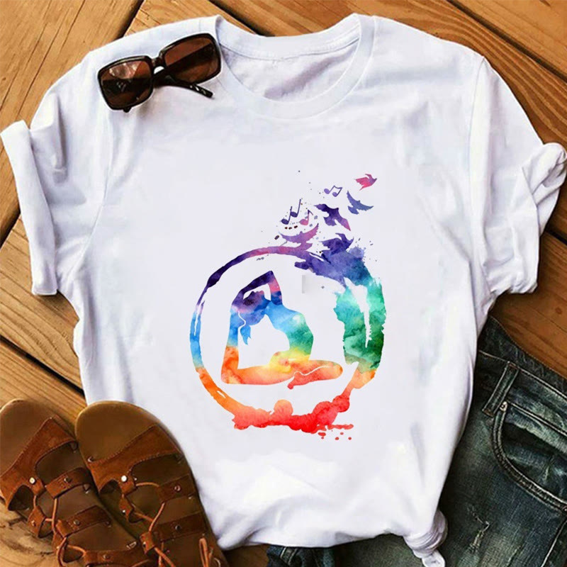 Olivenorma Lotus Yoga Meditation Baum des Lebens T-Shirt