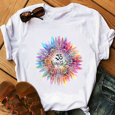 Olivenorma Lotus Yoga Meditation Baum des Lebens T-Shirt