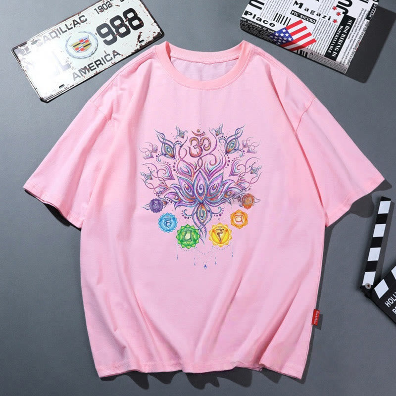 Olivenorma Rosa Yoga Atmungsaktives Bequemes T-Shirt