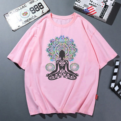 Olivenorma Rosa Yoga Atmungsaktives Bequemes T-Shirt