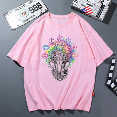 Olivenorma Rosa Yoga Atmungsaktives Bequemes T-Shirt