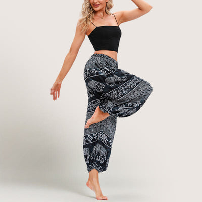 Olivenorma Boho Elefant Yoga Pumphose