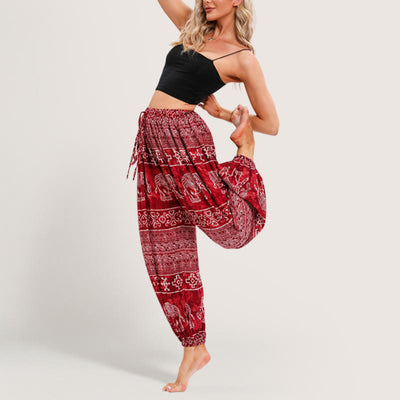 Olivenorma Boho Elefant Yoga Pumphose