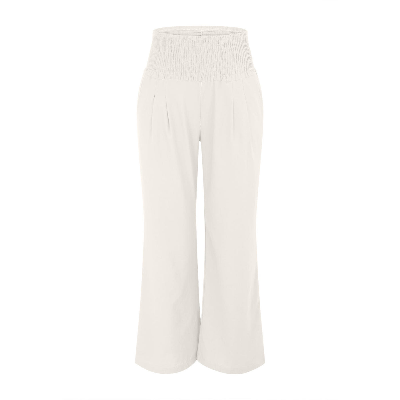 Olivenorma Damen-Loungehose in Unifarbe mit weitem Bein, hoher Taille und lockerer Passform, mit Taschen - image 10