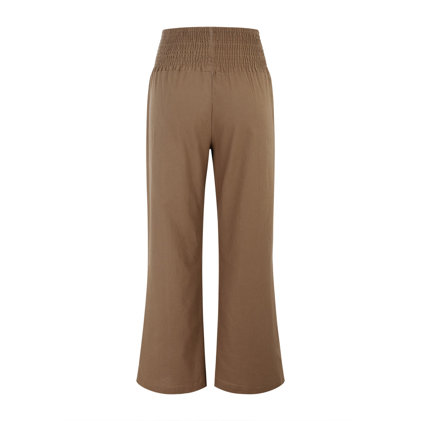 Olivenorma Damen-Loungehose in Unifarbe mit weitem Bein, hoher Taille und lockerer Passform, mit Taschen - image 28