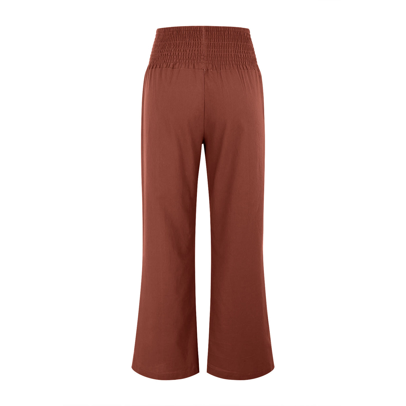 Olivenorma Damen-Loungehose in Unifarbe mit weitem Bein, hoher Taille und lockerer Passform, mit Taschen - image 21