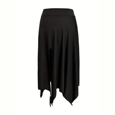 Olivenorma – Einfarbiges Midikleid mit Schlitz im Boho-Stil und Kordelzug - image 18