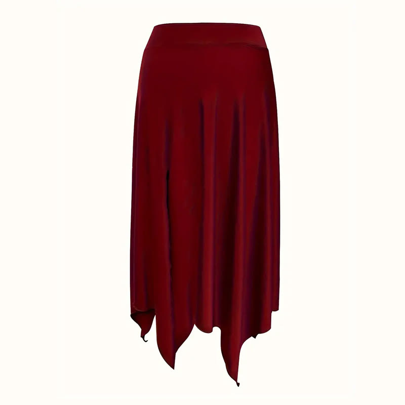 Olivenorma – Einfarbiges Midikleid mit Schlitz im Boho-Stil und Kordelzug - image 10