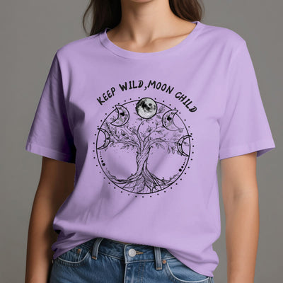 Olivenorma "KEEP WILD, MOON CHILD" Baum des Lebens Mondphase T-Shirts - image 17