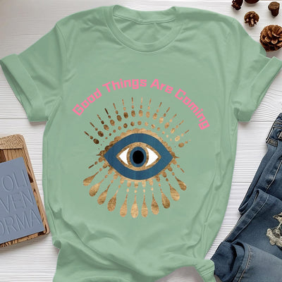 Olivenorma T-Shirt mit Aufschrift „Good Things Are Coming“ - Hellgrün - 2XL - image 18