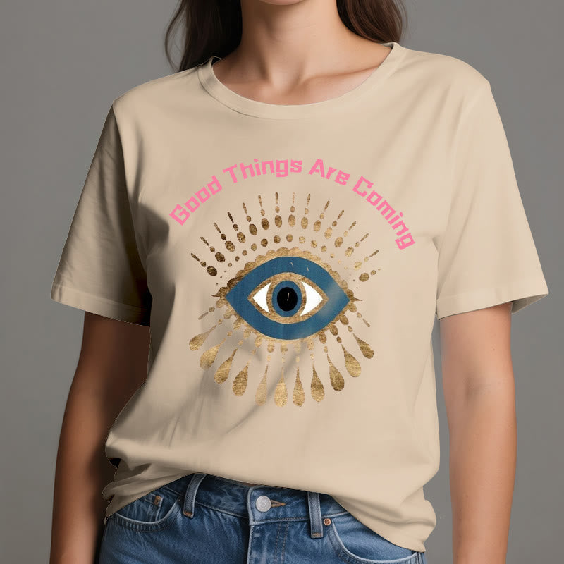 Olivenorma T-Shirt mit Aufschrift „Good Things Are Coming“ - image 13