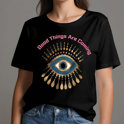Olivenorma T-Shirt mit Aufschrift „Good Things Are Coming“ - image 9