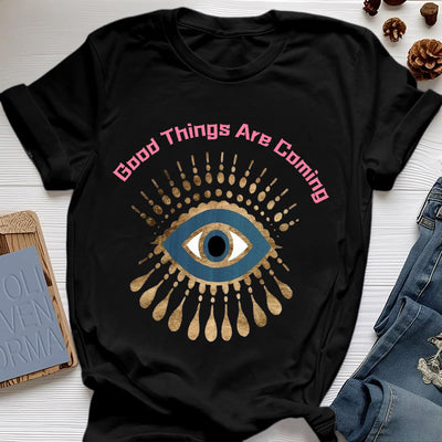 Olivenorma T-Shirt mit Aufschrift „Good Things Are Coming“ - Schwarz - 2XL - image 8
