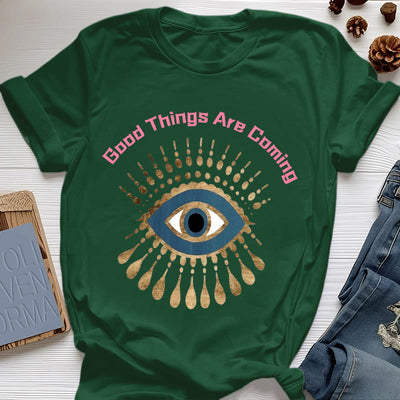 Olivenorma T-Shirt mit Aufschrift „Good Things Are Coming“ - Dunkelgrün - 2XL - image 20