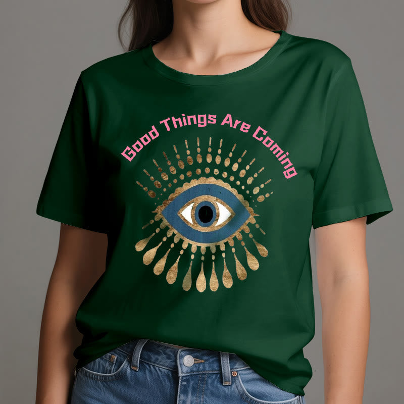 Olivenorma T-Shirt mit Aufschrift „Good Things Are Coming“ - image 21