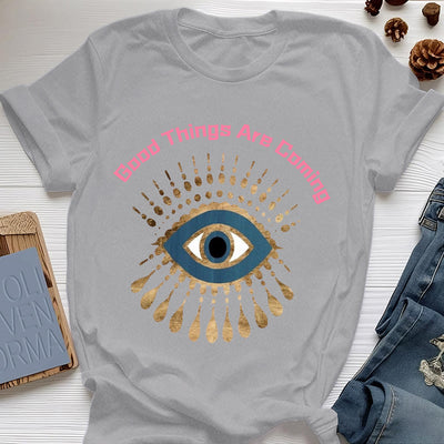 Olivenorma T-Shirt mit Aufschrift „Good Things Are Coming“ - Grau - 2XL - image 10