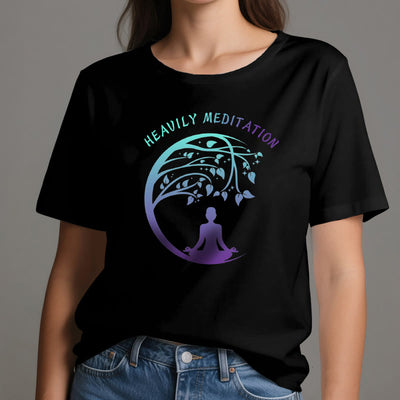 Olivenorma "HEAVILY MEDITATION" Baum des Lebens Yoga T-Shirt  - image 8