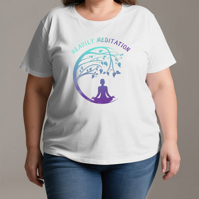 Olivenorma "HEAVILY MEDITATION" Baum des Lebens Yoga T-Shirt  - image 5