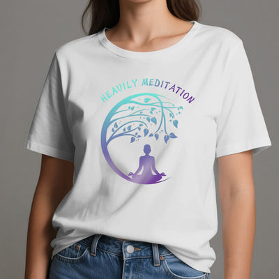 Olivenorma "HEAVILY MEDITATION" Baum des Lebens Yoga T-Shirt  - image 2