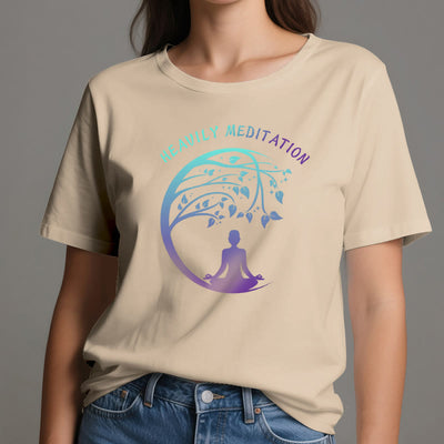 Olivenorma "HEAVILY MEDITATION" Baum des Lebens Yoga T-Shirt  - image 12