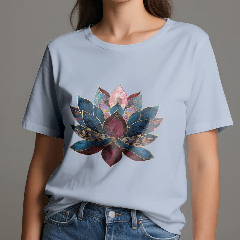 Olivenorma Lotusblume Buddhismus Zen T-Shirt