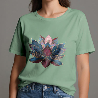 Olivenorma Lotusblume Buddhismus Zen T-Shirt