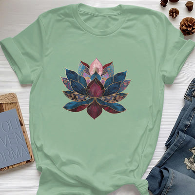Olivenorma Lotusblume Buddhismus Zen T-Shirt