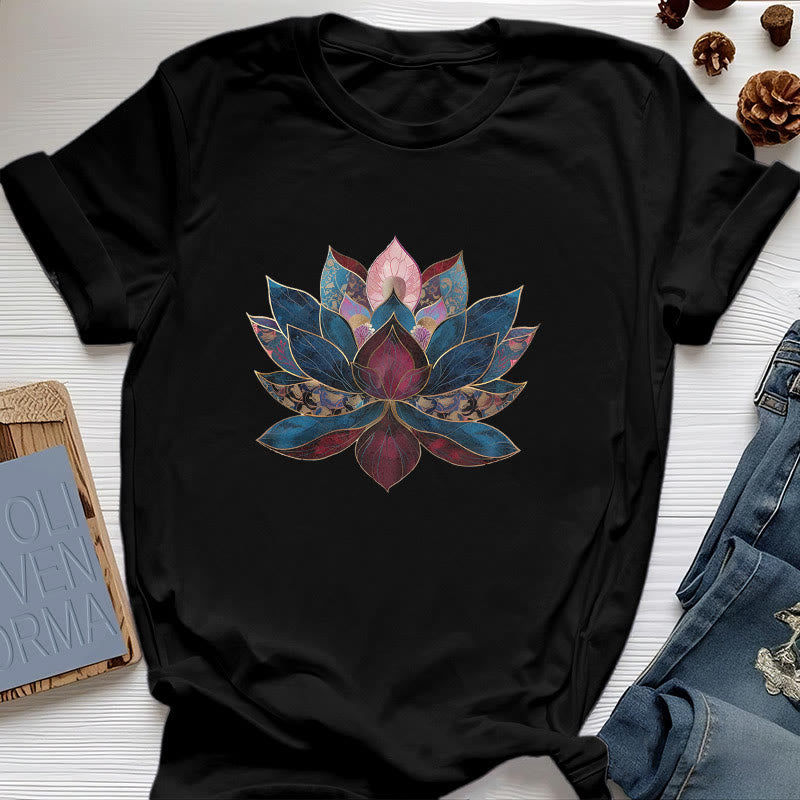 Olivenorma Lotusblume Buddhismus Zen T-Shirt