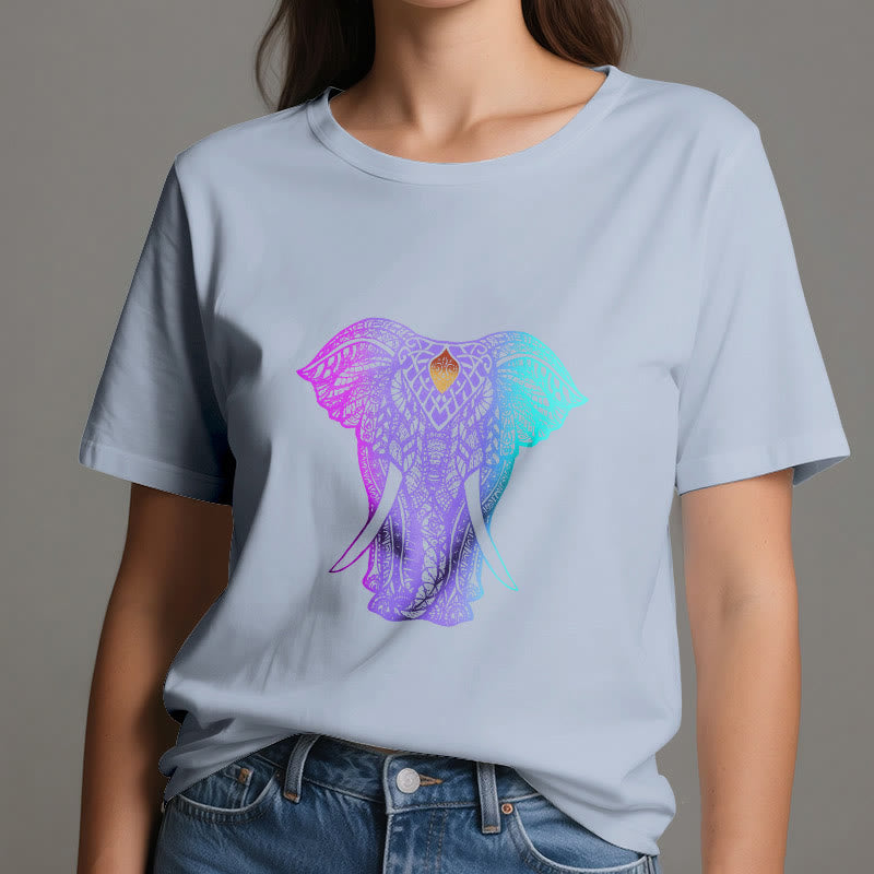 Olivenorma Mandala Elefant Yoga T-Shirt