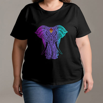 Olivenorma Mandala Elefant Yoga T-Shirt
