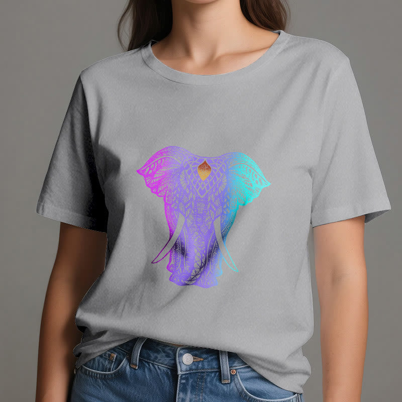 Olivenorma Mandala Elefant Yoga T-Shirt