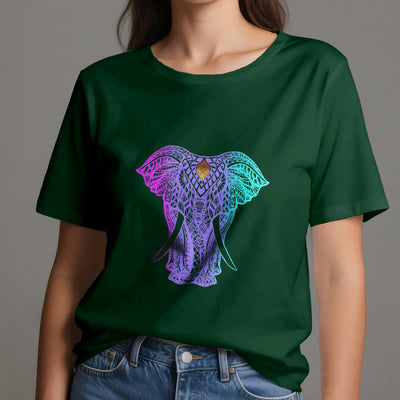 Olivenorma Mandala Elefant Yoga T-Shirt