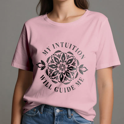 Olivenorma T-Shirt mit Blumenmuster „Meine Intuition wird mich leiten“ - image 15