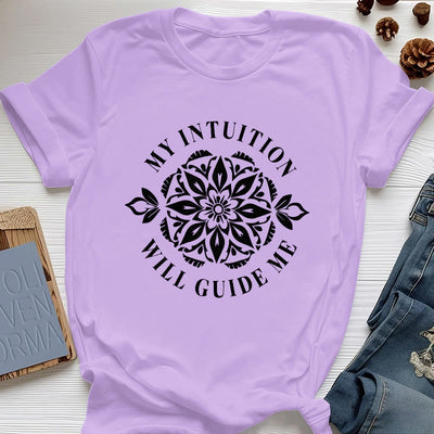 Olivenorma T-Shirt mit Blumenmuster „Meine Intuition wird mich leiten“ - Lila - 2XL - image 16