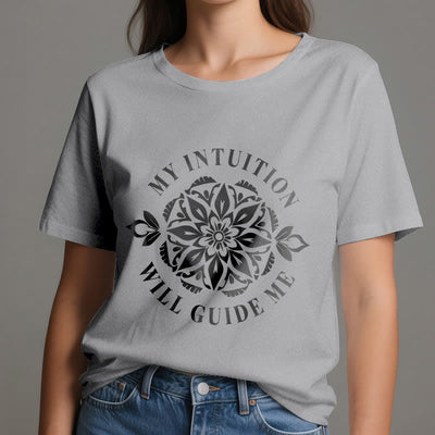 Olivenorma T-Shirt mit Blumenmuster „Meine Intuition wird mich leiten“ - image 11