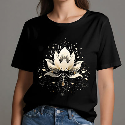 Olivenorma Blühender Lotus T-Shirt aus reiner Baumwolle - image 2