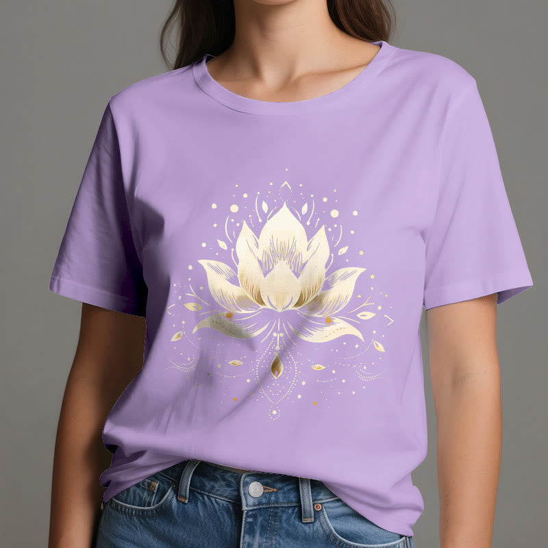 Olivenorma Blühender Lotus T-Shirt aus reiner Baumwolle - image 17