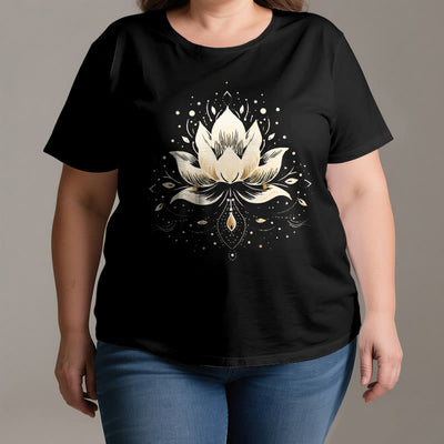 Olivenorma Blühender Lotus T-Shirt aus reiner Baumwolle - image 3