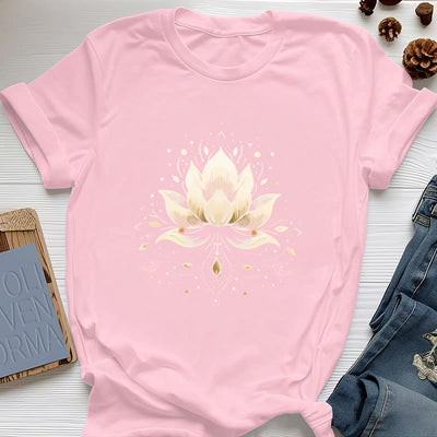 Olivenorma Blühender Lotus T-Shirt aus reiner Baumwolle - Rosa - 2XL - image 14